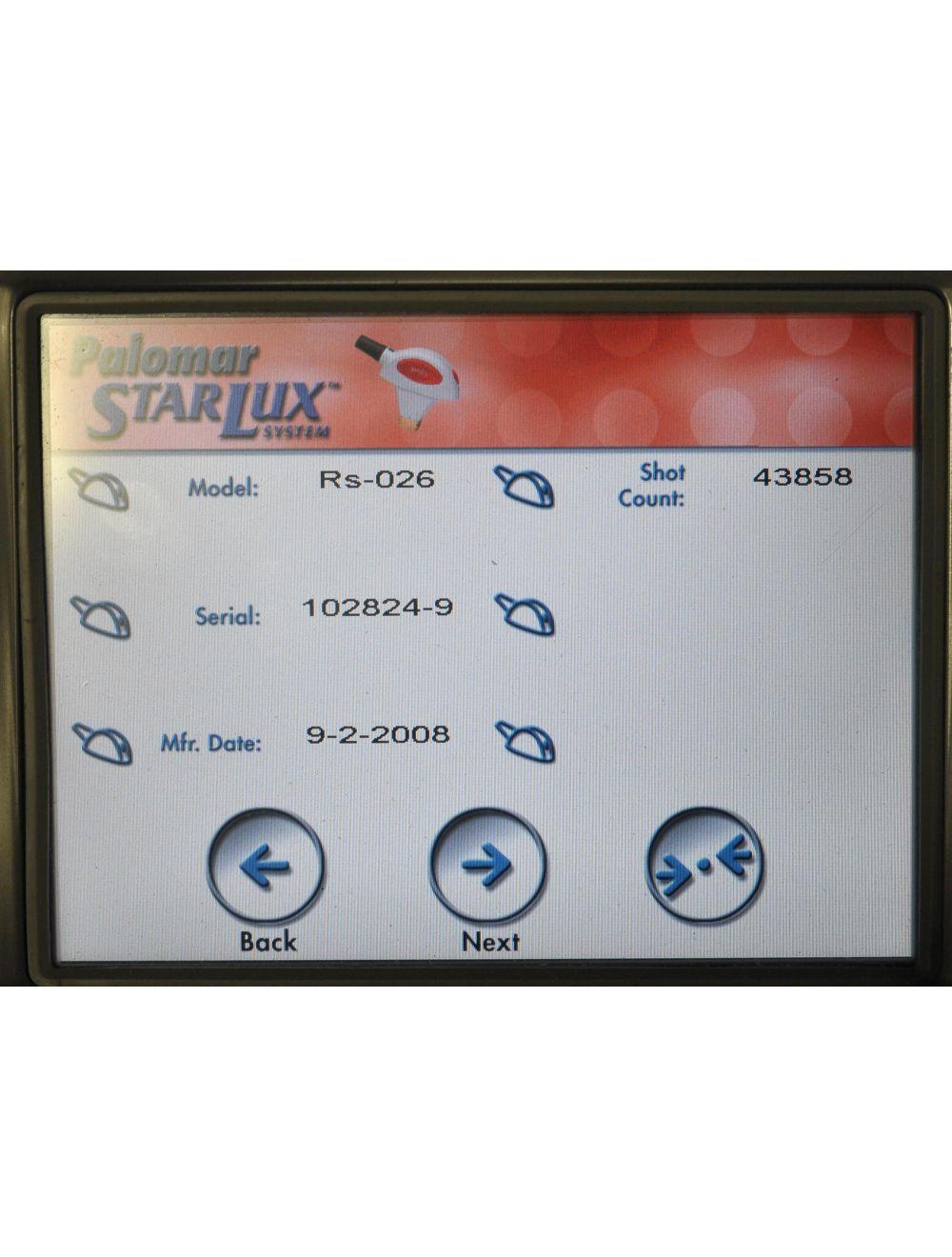 Palomar StarLux System LuxRs 300 500 Lux System Rs IPL Handpiece Cynosure - 2008 image 9
