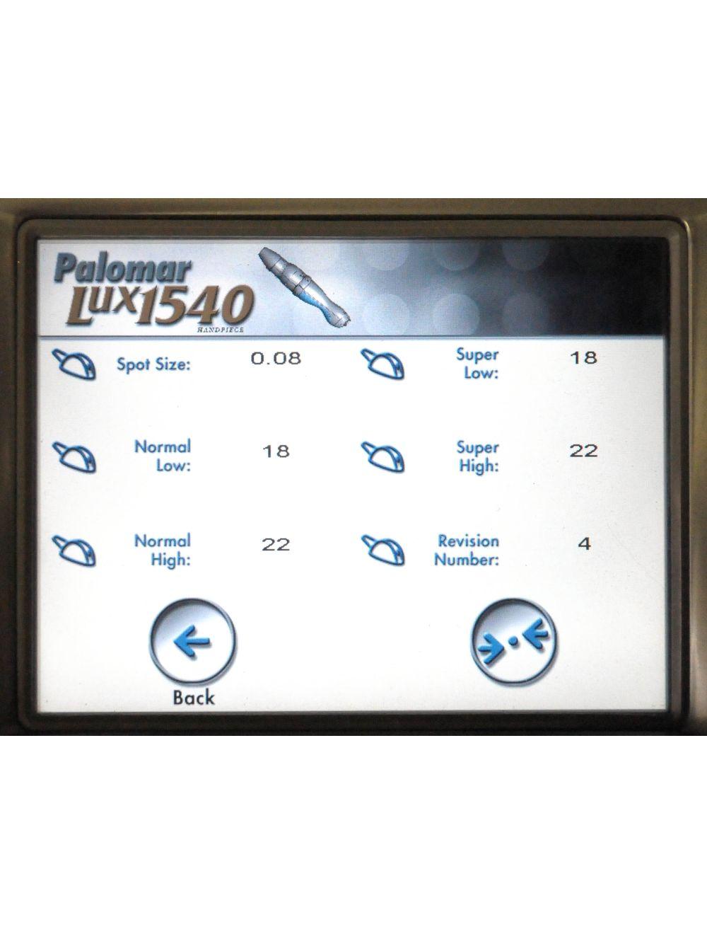 2012 Cynosure Lux 1540 XD Fractional Handpiece Palomar 10mm 15mm Spot Hand Piece image 11