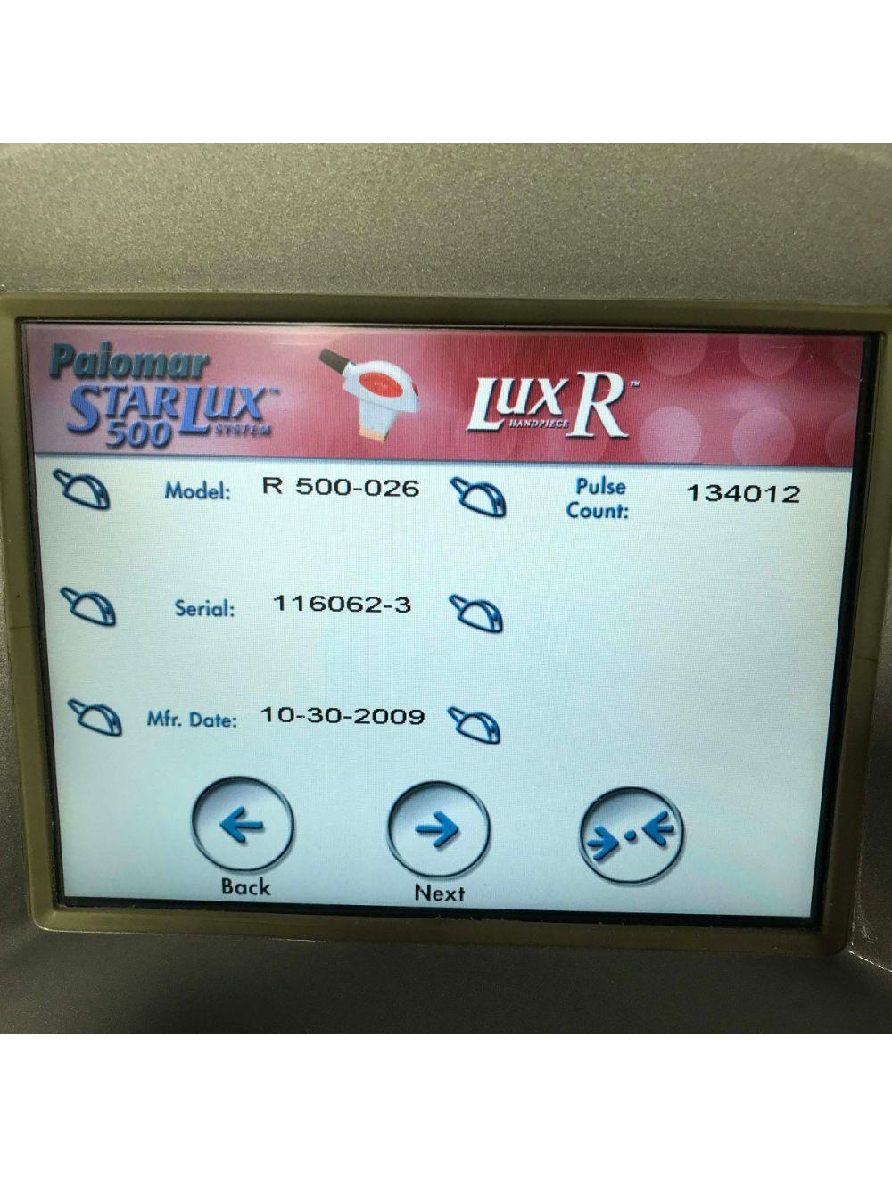 2009 Palomar Starlux 500 Lux R HP Fast High Power IPL Hair Removal Handpiece image 6