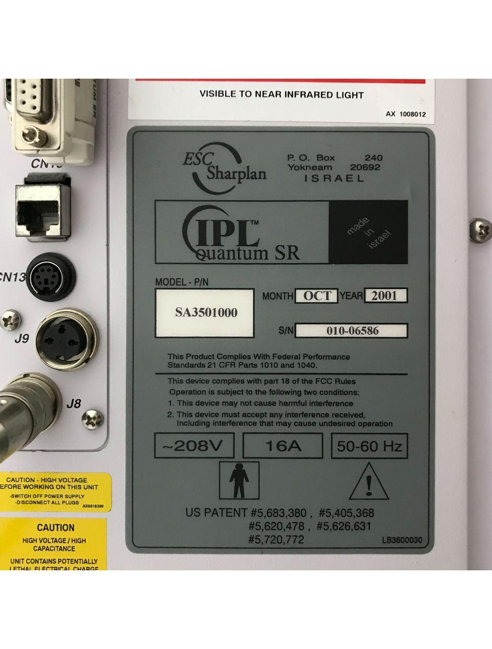 2001 Lumenis Quantum SR IPL Laser w SR 560 Skin Rejuvenation Handpiece SR560 image 3