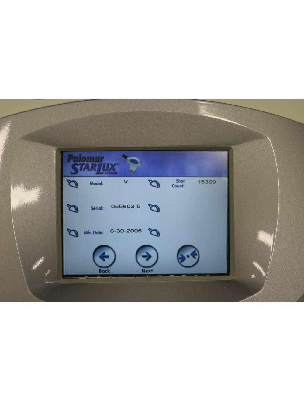 2005 Palomar Starlux 300 Lux V IPL Acne Pigmented Lesions Handpiece 15K Shots image 4