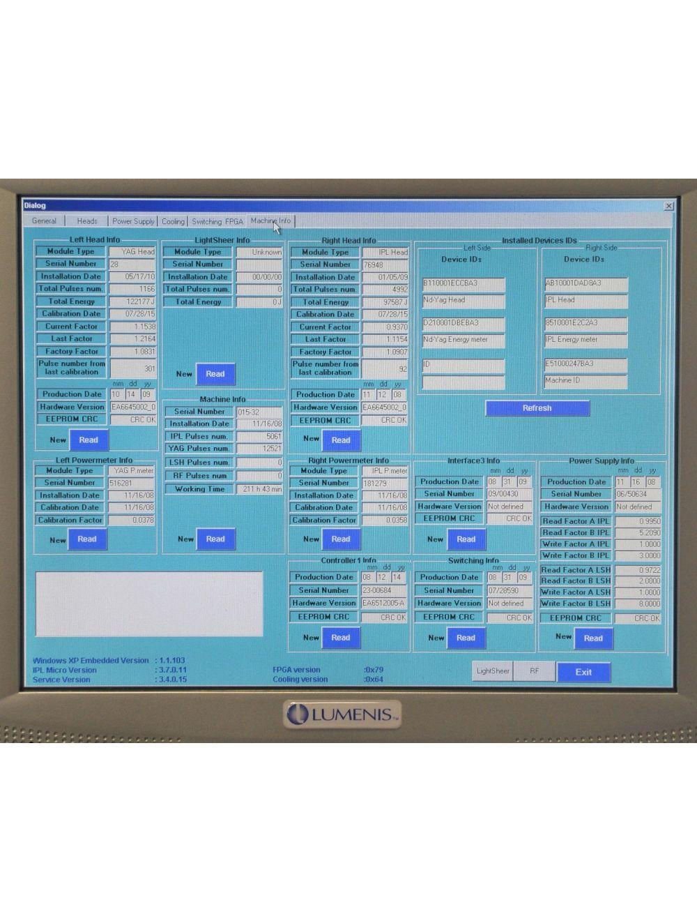 2008 Lumenis LUME1 IPL LumeOne Lume One w Universal Handpiece image 8