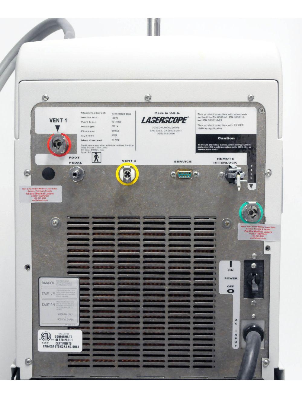 2004 Laserscope Lyra Nd:YAG Laser System w/ CoolSpot 10mm HandPiece Hair Removal image 11