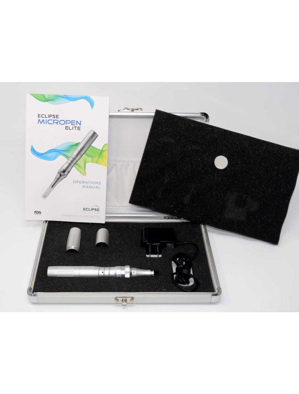 Eclipse Micropen Elite Aesthetics Silver MicroNeedling Pen - DEMO - w/ Brochures image 2