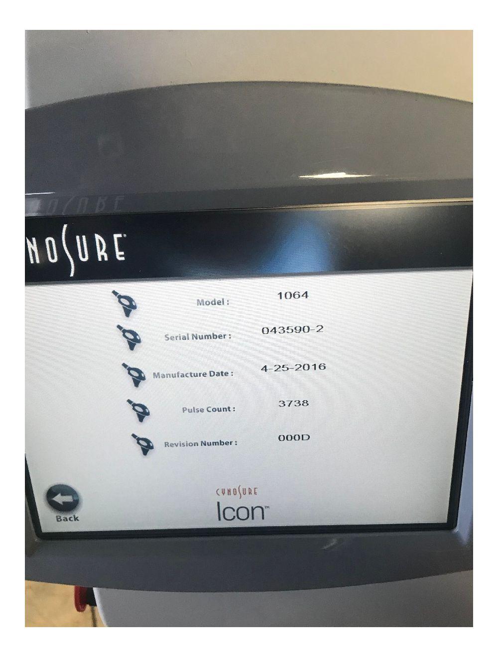 2016 Cynosure Palomar Icon 1064 + Plus NdYAG Laser Handpiece LOW USE 3K SHOTS image 4