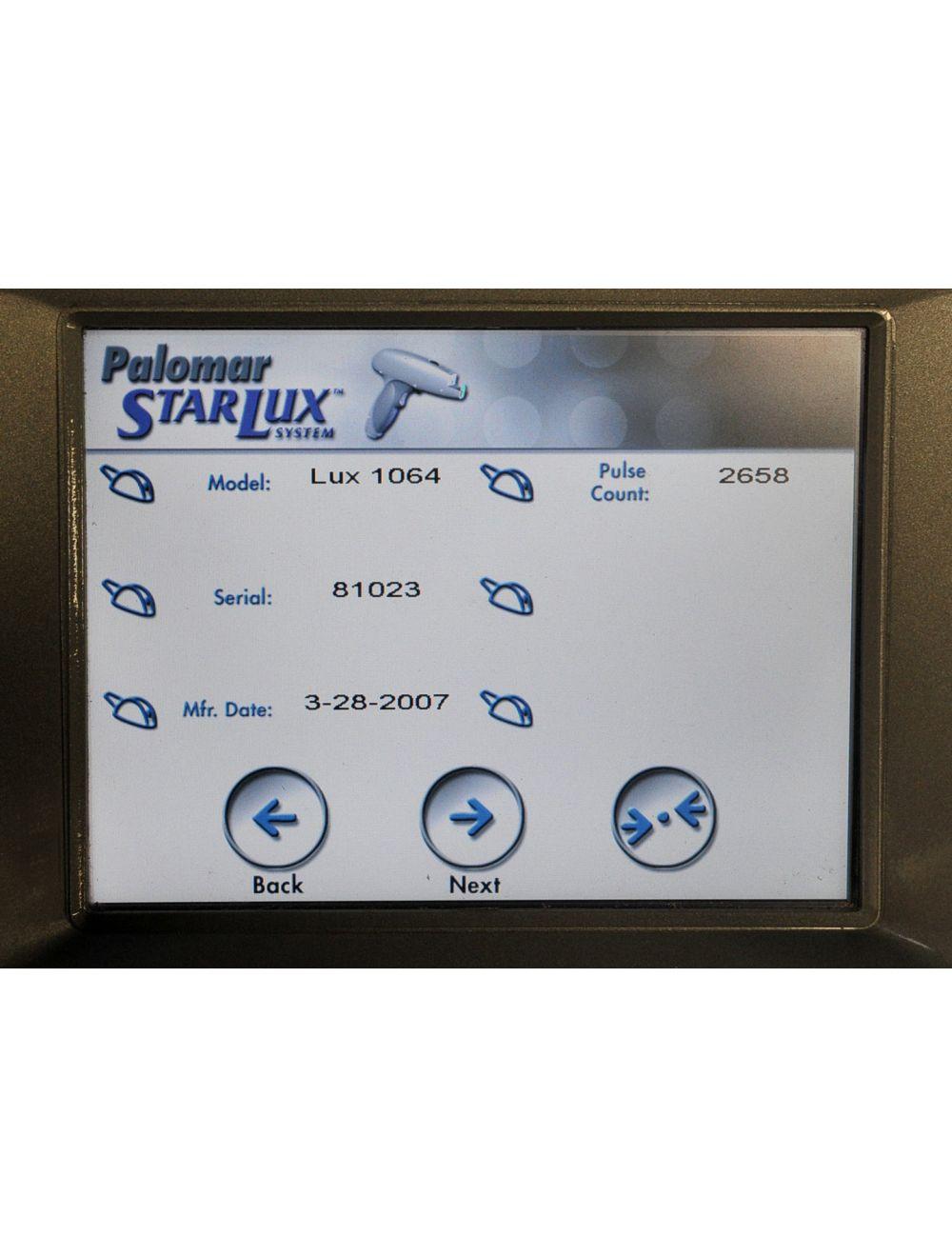 2007 Palomar Lux1064 Laser Nd Yag HandPiece Lux 1064 StarLux 300 500 2658 Shots image 7