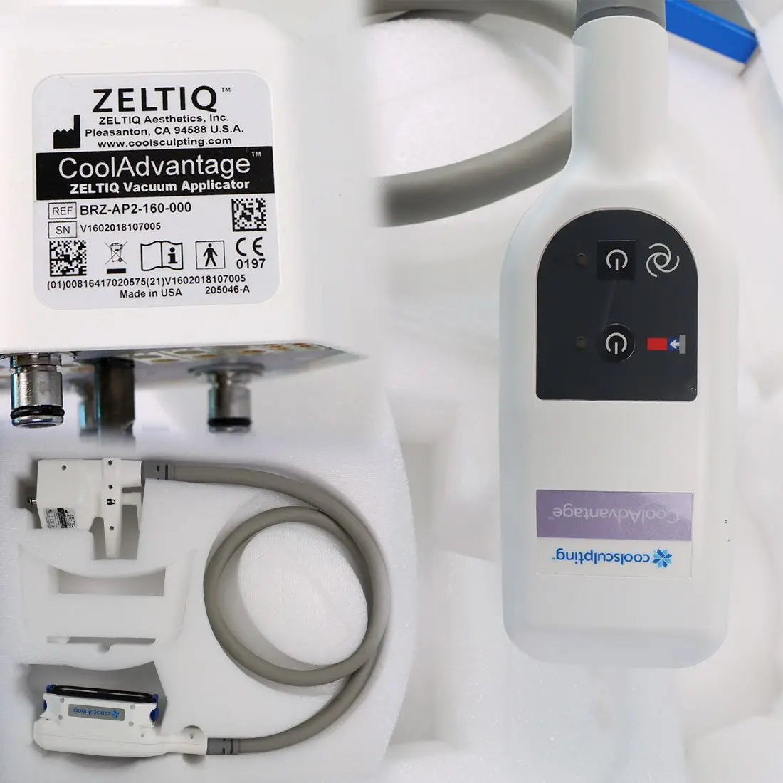 2018 Zeltiq CoolSculpting Body Contouring Fat Reduction System 3 Applicators