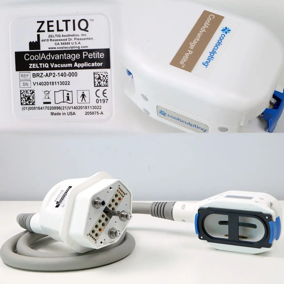 2018 Zeltiq CoolSculpting Body Contouring Fat Reduction System 3 Applicators