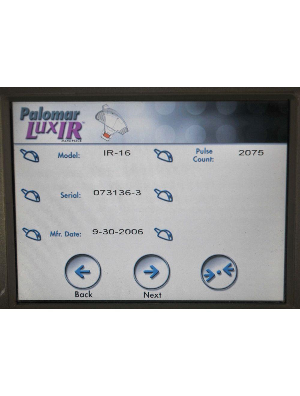 Cynosure Palomar LuxIR Fractional Handpiece Starlux 300/500 Lux IR Low Shots image 6