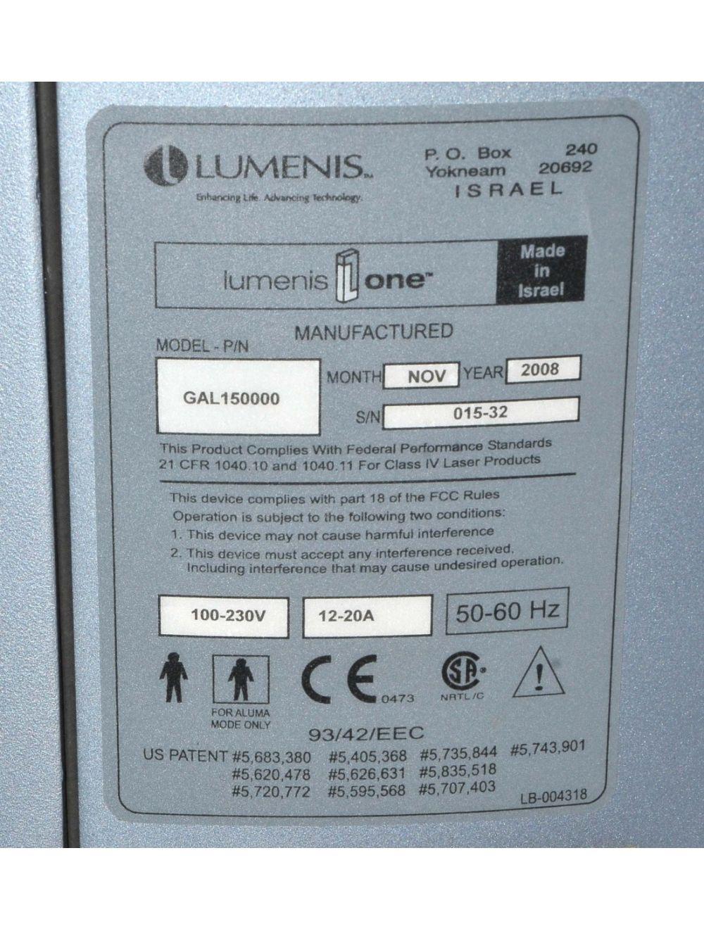 2008 Lumenis LUME1 IPL LumeOne Lume One w Universal Handpiece image 10