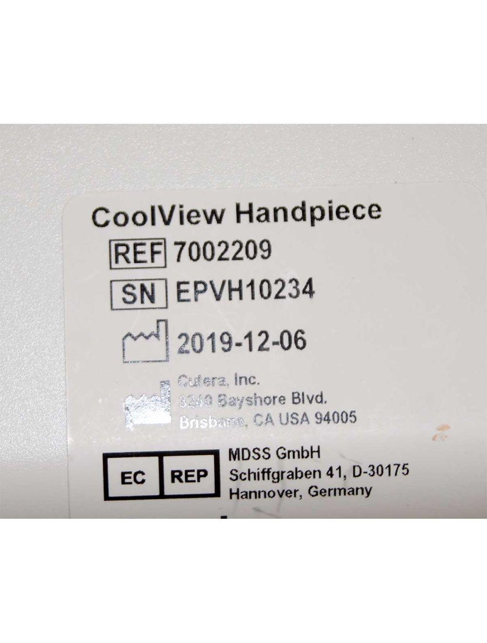 2019 Cutera Excel V+ ExcelV Nd:YAG CoolView Laser Cool View Handpiece 7002209 image 8