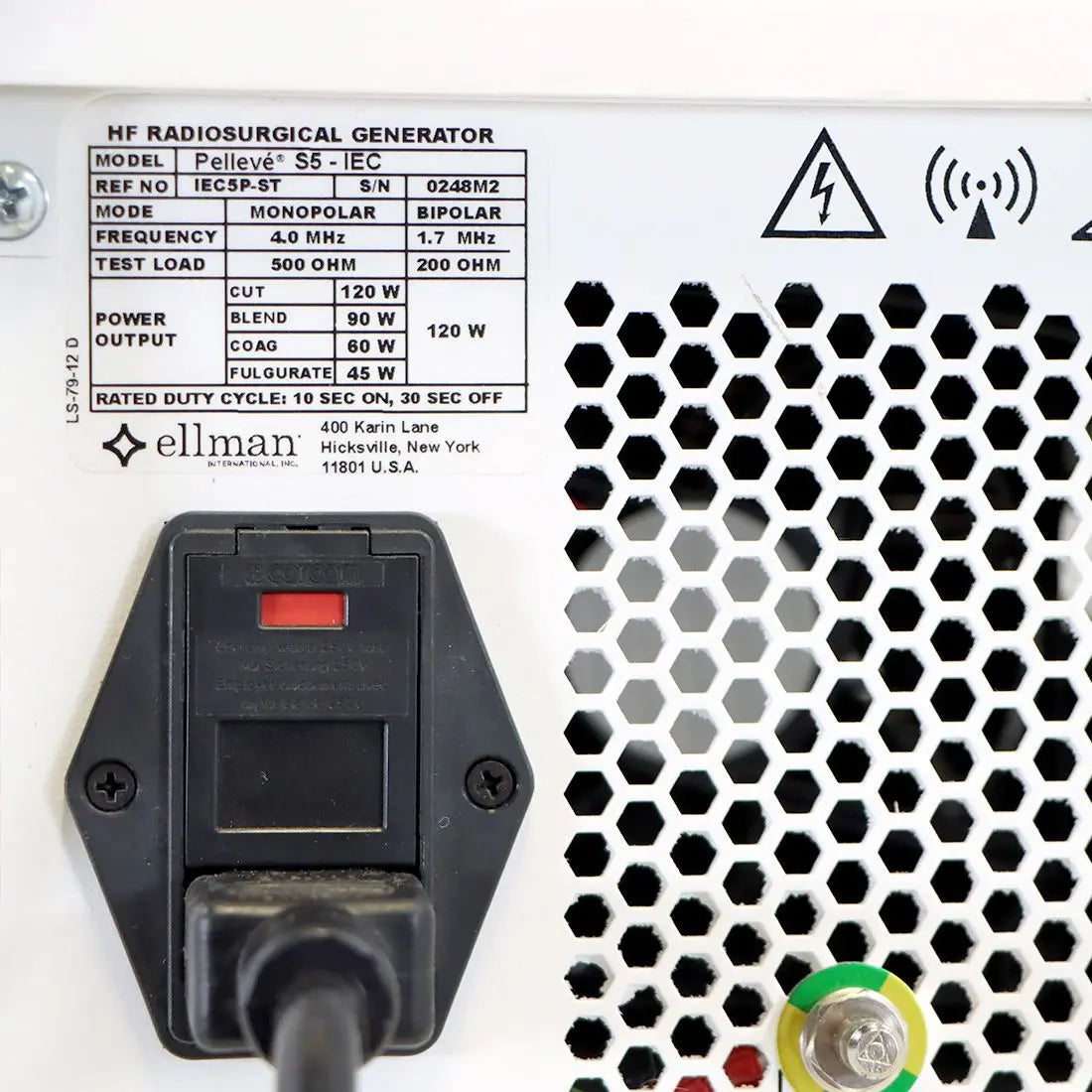 Ellman Pelleve S5 RF Wrinkle Reduction Radio-surgical System IEC5P-ST Generator