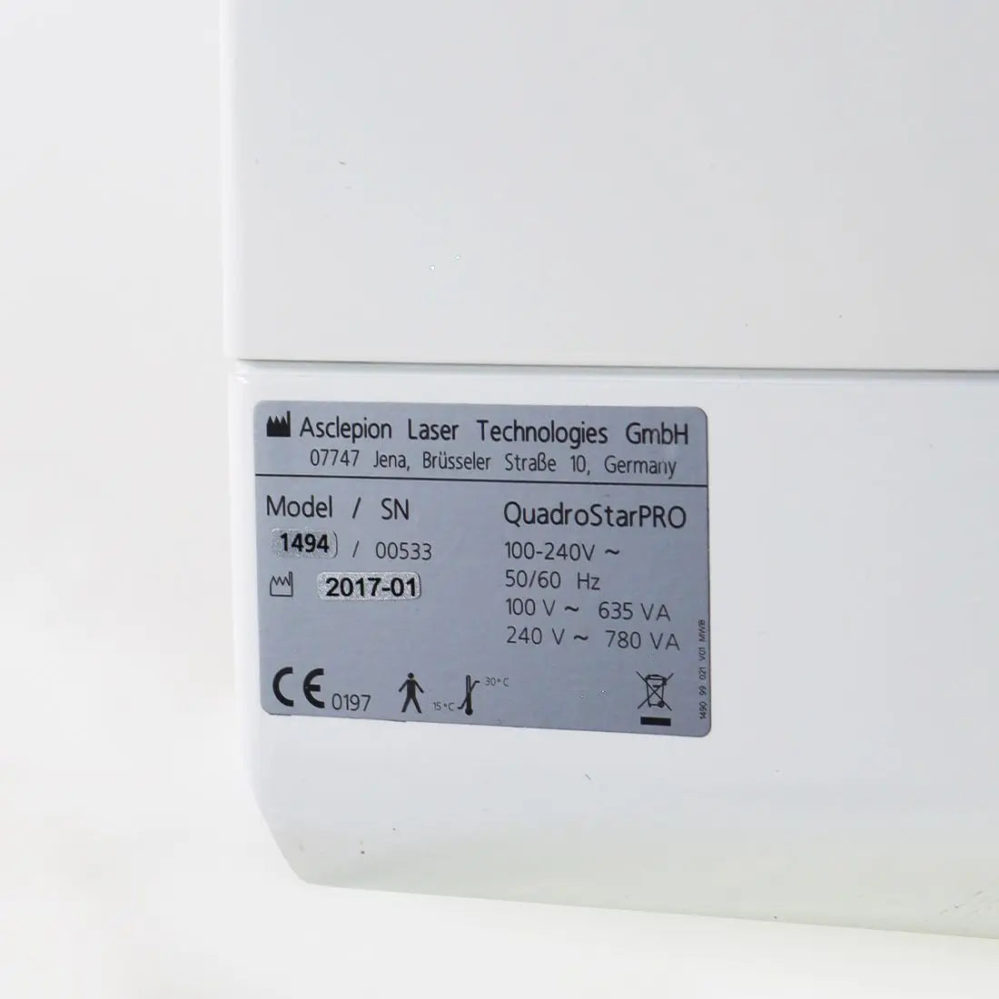 2017 Asclepion QuadroStarPRO 940 Laser System Quadro Star PRO Vein Vascular Unit Sol International Medical