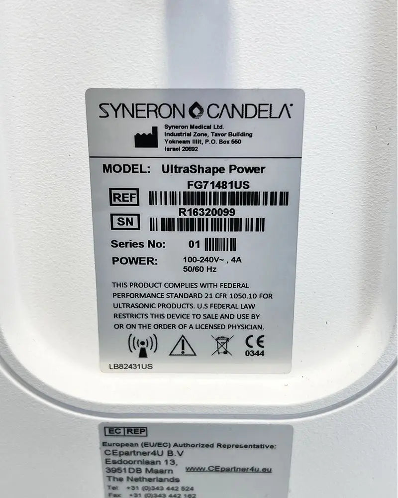 Syneron Candela UltraShape Power Non-Thermal Ultrasound Body Contouring System